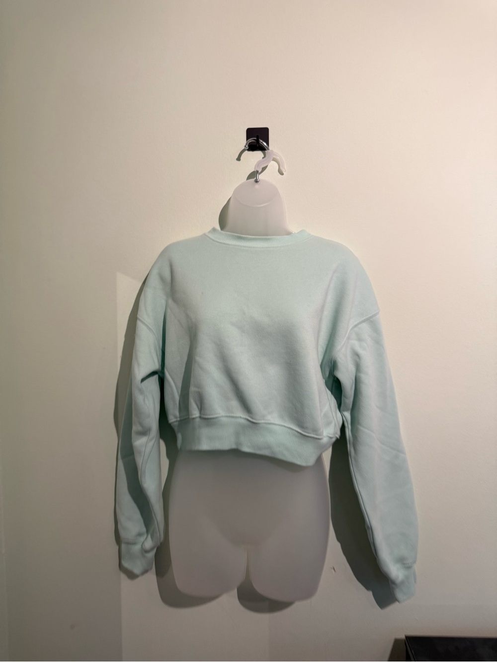 Cropped Mint Green Crewneck Sweatshirt Wild fable size medium